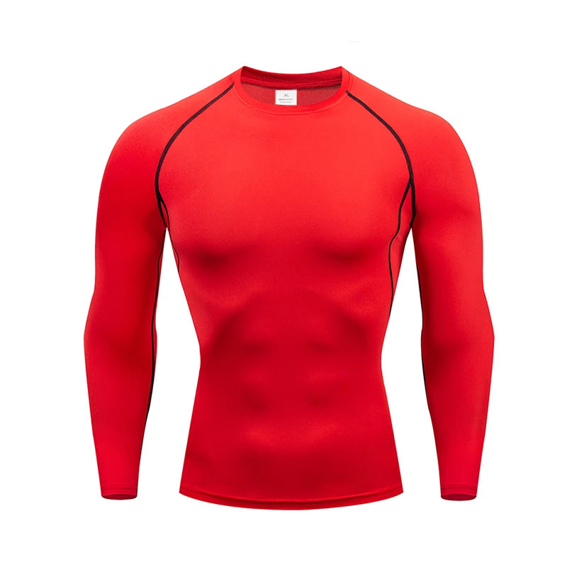 Men's Thermal Underwear Long Sleeve Tops | Thin Tight Fitting Elastic Fitness Wear