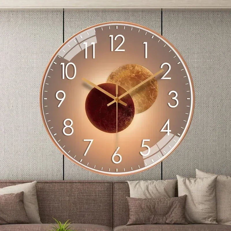 Silent Battery Operated Wall Clock - Non-Ticking Decor for Home  Office