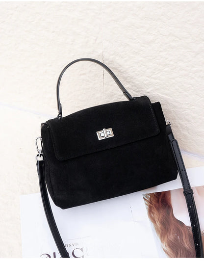Genuine Leather Crossbody - Women's Soft Leather Messenger Bag With Zipper Closure
