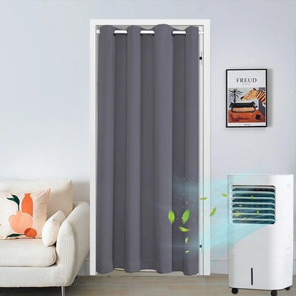 Blackout Door Curtains | Thermal Insulated Eyelet Curtain Panel - Privacy & Noise Reducing