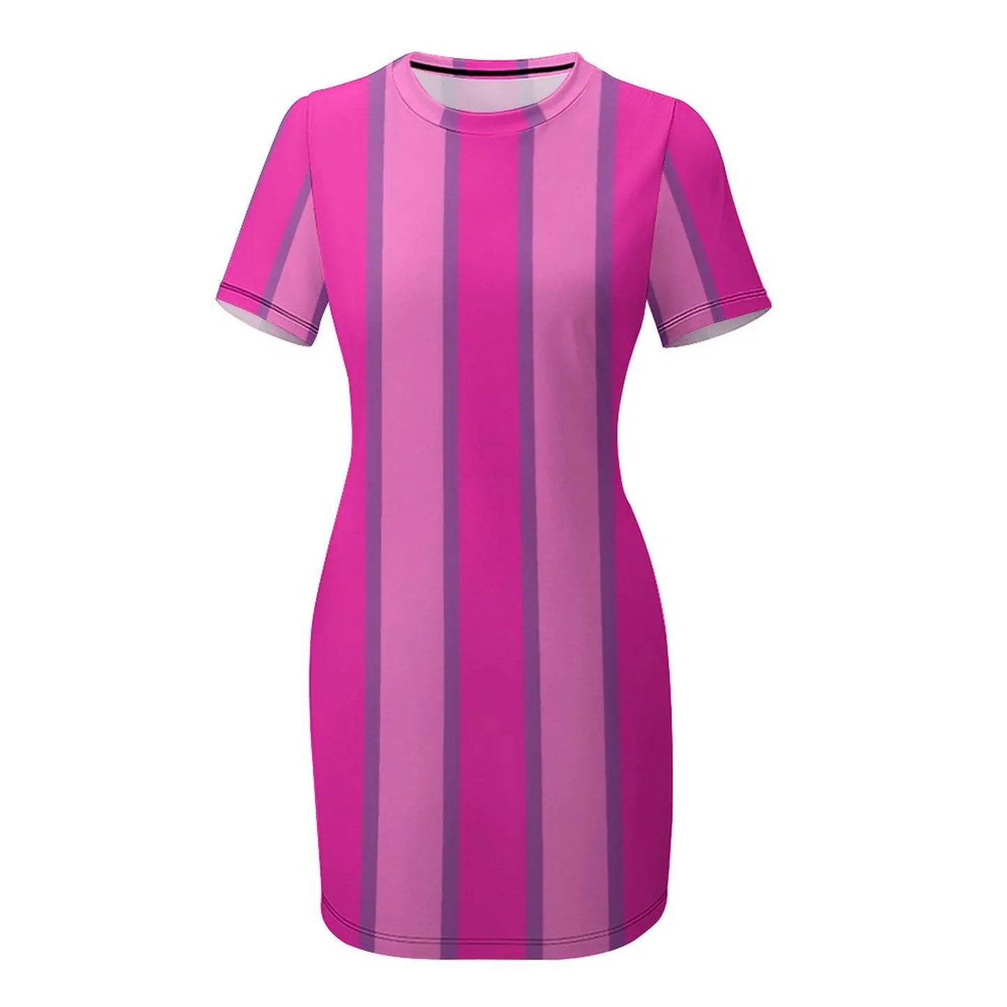 Stephanie LazyTown Dress - Womens Summer Knee Length Polyester Spandex Casual Dress