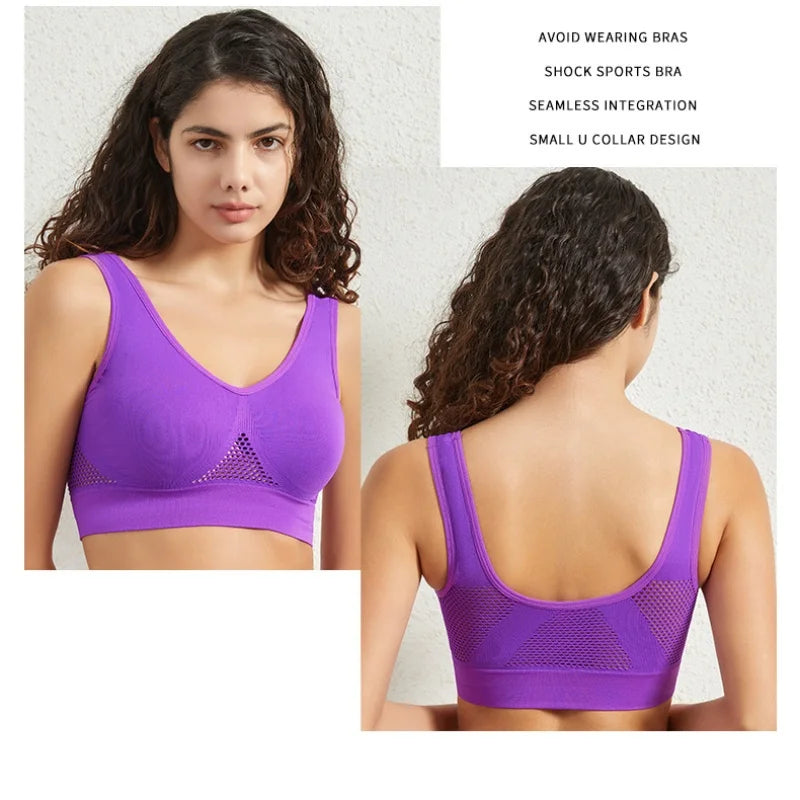 Push-Up Bras Seamless Bra Wire Free Breathable Brassiere - Comfortable Sports Bralette S-5XL