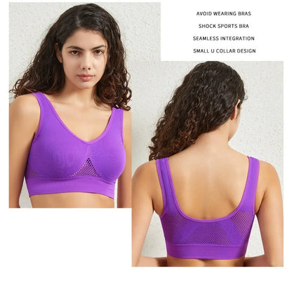 Push-Up Bras Seamless Bra Wire Free Breathable Brassiere - Comfortable Sports Bralette S-5XL