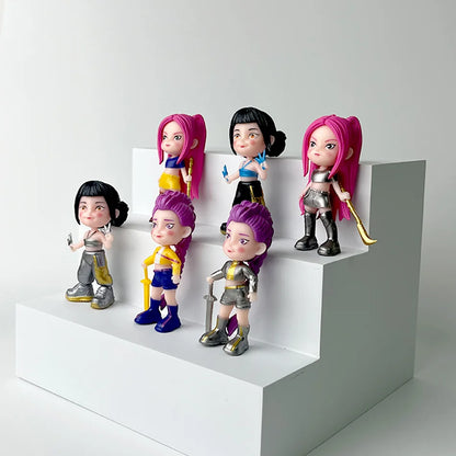 2025 Hot Anime KPop Devil Hunter Doll Vinyl Toy Rumi Mira Zoi Character Vinyl Mask Blind Box Ornament Toy Birthday Gift