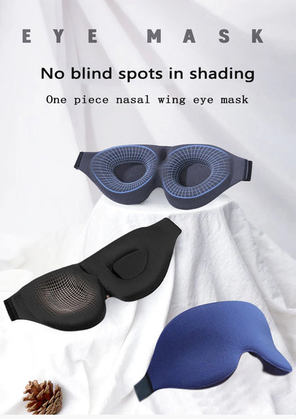 3D Eye Mask for Sleeping Contoured Cup Blindfold Concave Molded Night Sleep Mask Block Out Light with Women Men  Cute Sleep Mask
