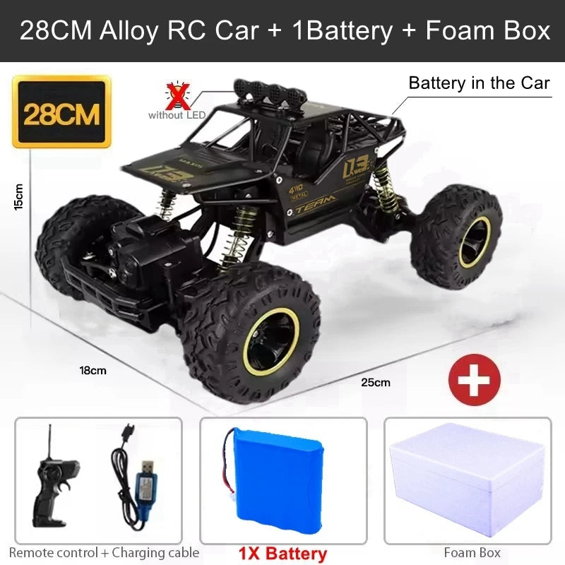Remote Control Climbing Car - 4WD Off Road Truck with Shockproof Suspension & Anti Skid Wheels
