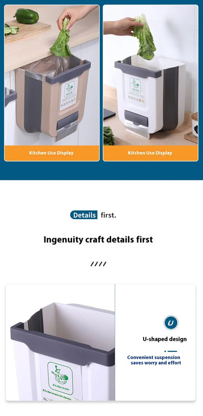 Foldable Large-Capacity Trash Can - Easy-to-Clean Camping Car Accessory