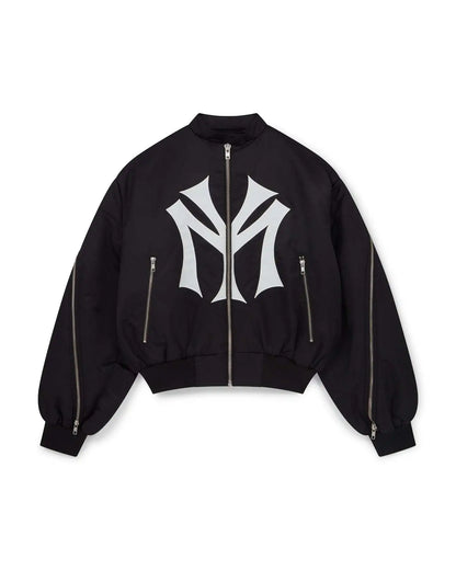 European and American Multi Zipper Design Cross-Border Men's and Women's Loose Letter Embroidery Pattern Fashionable Hoodie