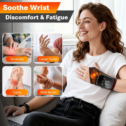 Electric Heating Wrist Brace | Rechargeable Wristband With Hot Compress & Thermal Wrist Support