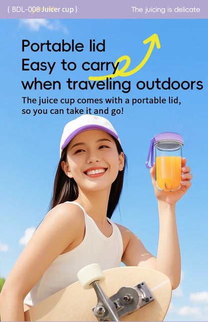 Portable USB Rechargeable Blender - Mini Juicer for Smoothies and Shakes