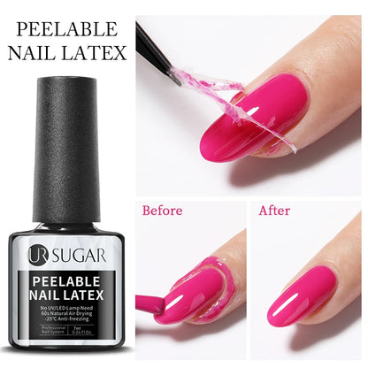 Nude Crystal Rubber Base Gel - 7ml Semi-Permanent Soak Off UV LED Nail Varnish