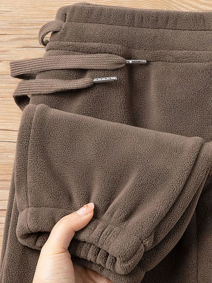 Winter Warm Fleece Jogger Pants Men Thicken Autumn Sport Jogging Sweatpants Outdoor Walking Casual Gary Trousers