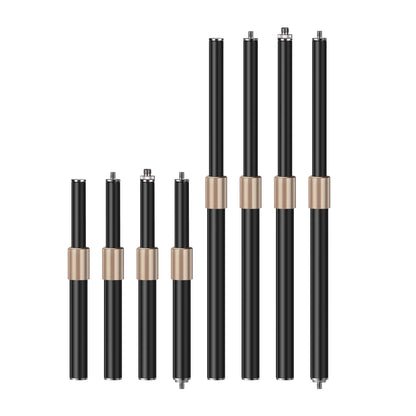 Metal Tube Extendable Rod Selfie Stick Monopod Extention Pole Stand Holder with 1/4inch Screw Ball Head for Mobile Phone Cameras