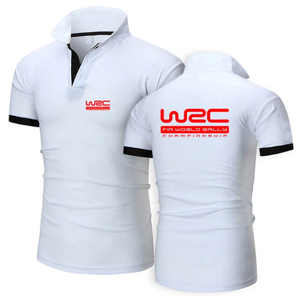 World Rally Championship WRC New Fashion Polo Shirt Men Casual Turn Down Collar Short Sleeve Shirt Slim Fit Summer Tops Polo