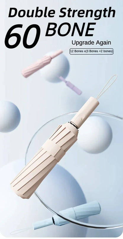 Stormproof Windproof Automatic Folding Rain Umbrella for Men, Large Strong Reinforced 288 Bone, Sun UV UPF50+ Parasol