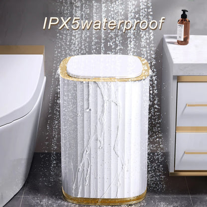Smart Home Automatic Sensor Trash Can - Waterproof Kitchen Bathroom Wastebasket