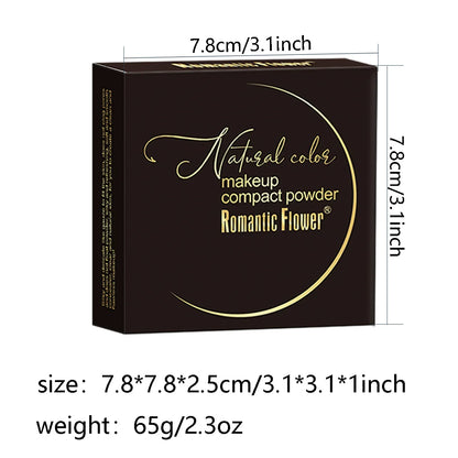 6-color Dark Powder Bronze Powder Dark Skin Foundation Oil Control Concealer Brighten The Face Create 3D Highlight Shadow Makeup