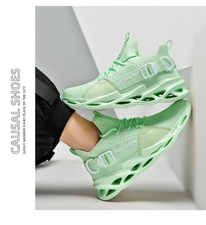 Sneakers Men Mesh Breathable Casual Men Shoes Unisex Light Soft Thick Sole Hole Couple Shoes Athletic Sneakers Women Shoes