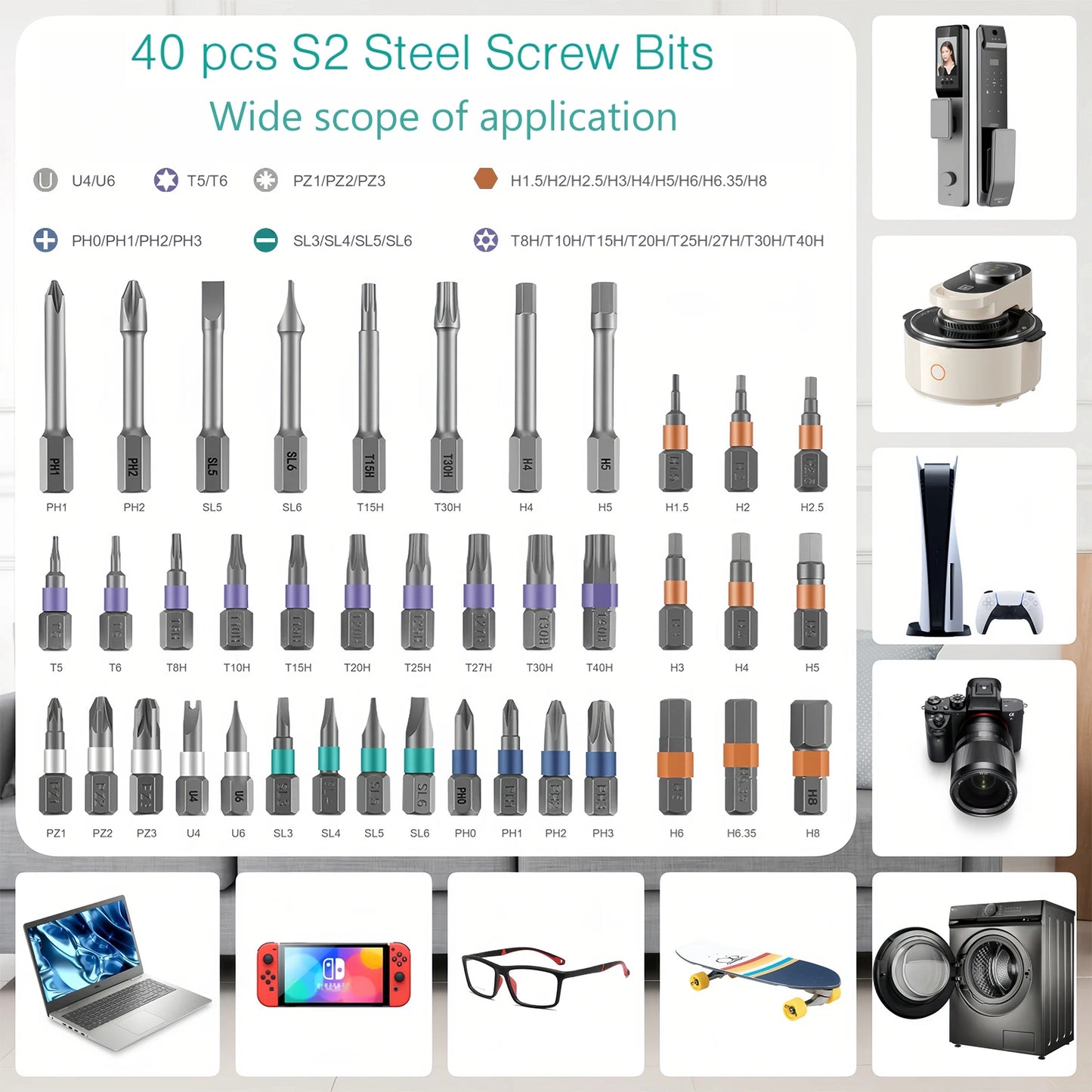 Magnetic Screwdriver Set - 42-in-1 DIY Ratchet Multi-Bit Tool for Computers - ZOOMNSTORE