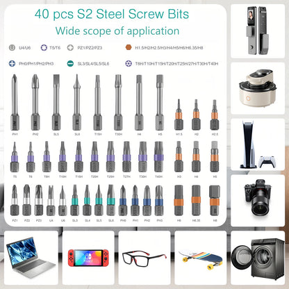 Magnetic Screwdriver Set - 42-in-1 DIY Ratchet Multi-Bit Tool for Computers - ZOOMNSTORE