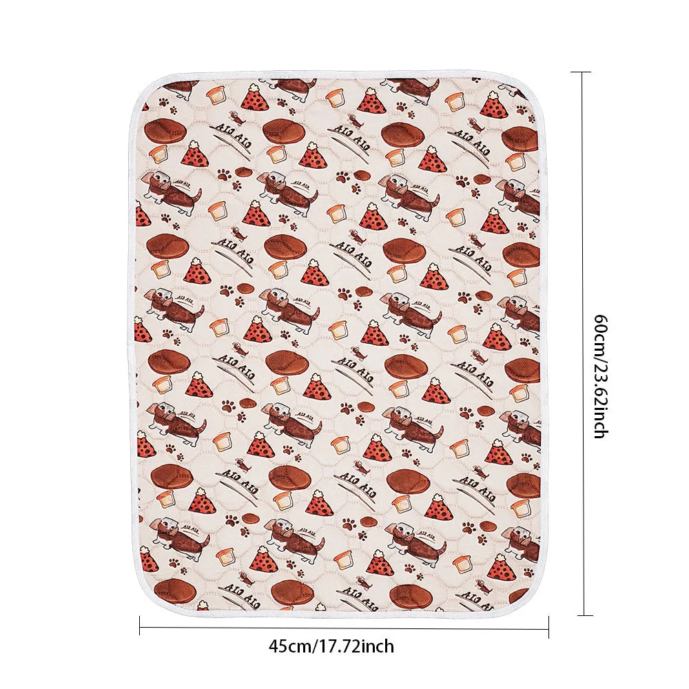 BIAI Winter New non-slip Mat for Pets Waterproof Dog Pee Pad Breathable Cat Mat Washable Pet Diaper Pad High Absorbent Pet Mat