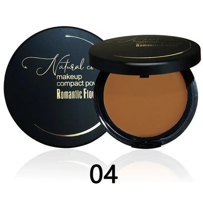 6-color Dark Powder Bronze Powder Dark Skin Foundation Oil Control Concealer Brighten The Face Create 3D Highlight Shadow Makeup
