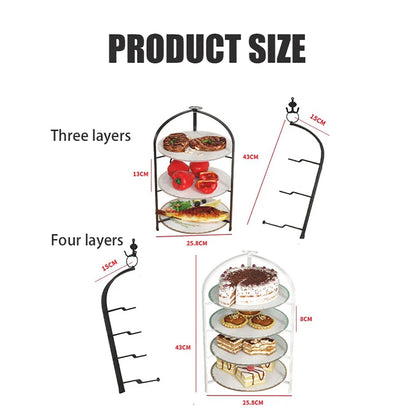 Kitchen Storage Rack | Wall Mounted Rust Proof Rack, Foldable Side Dish Organizer with Drawer