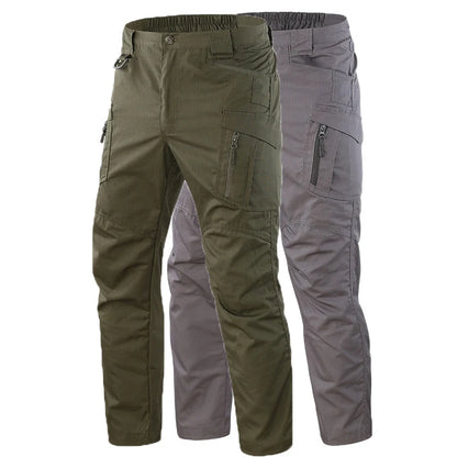New Work Tactical Pants Men Casual Cargo Trousers Summer Multi-pocket Waterproof Pant Workwear Hiking Training Trousers Male
