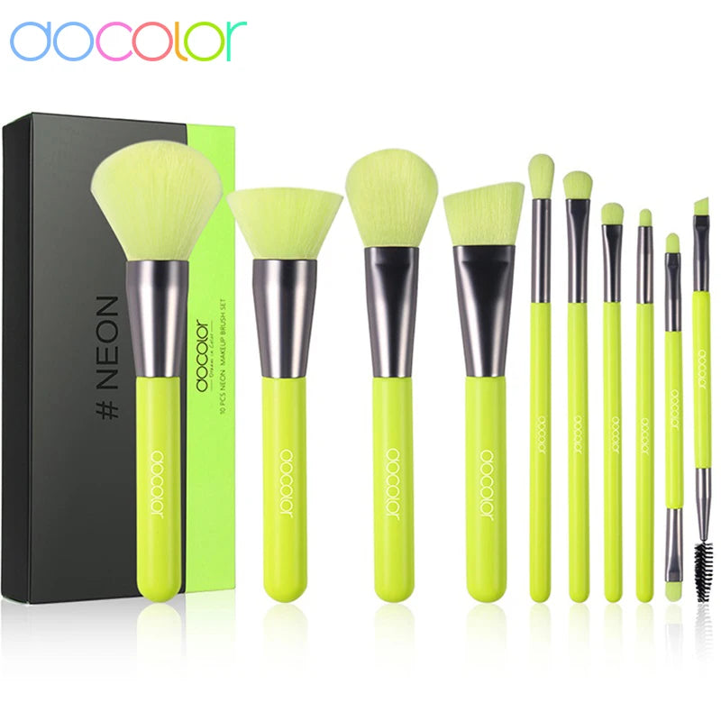 Docolor Makeup Brush Set Professional 10-30pcs Eyeshadow Blush Synthetic Foundation Brush Powder Contour Cosmetic Tool For Women