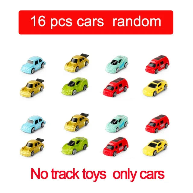 Electric Rail Car Dinosaur Building Parking Lot Adventure Racing Rail Car Toys Children Brain Mechanical Interactive Rail Cars