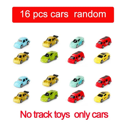 Electric Rail Car Dinosaur Building Parking Lot Adventure Racing Rail Car Toys Children Brain Mechanical Interactive Rail Cars
