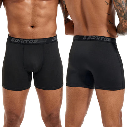 4pcs Men's Panties Sexy Underpants Mens Polyester Boxer Short Brand Underwear For Man Boxers Breathable Trunks M-XXXXL