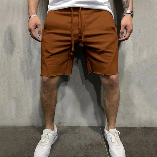 Men's Cargo Shorts – Green Bermuda Jogger Shorts with Flap Pockets