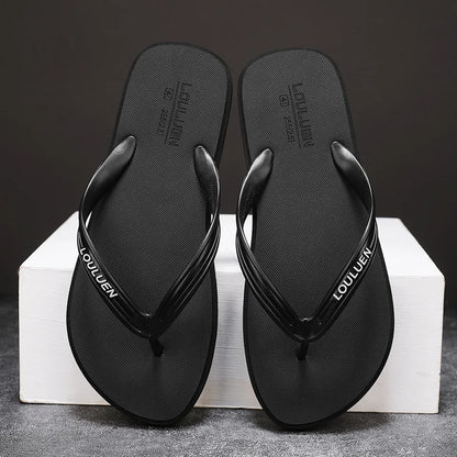 New men's flip flops with soft sole, comfortable, open toe flip flops for indoor and outdoor walks, summer beach flip flops for