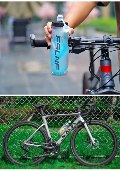 ESLNF Bicycle Water Bottle Ice Protection Sports Water Bottle Large Capacity Fitness Water Cup Outdoor Cycling Water Cup Accesso