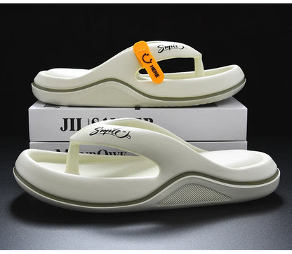 New Man Women Slippers Flip Flops Indoor Outdoor Beach Sandals Super Soft Bottom Slides Non-slip Thick Soled Men Slippers