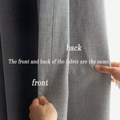 Linen Blackout Curtains – Modern Living Room Drapes | Full Shading, Luxury Bedroom