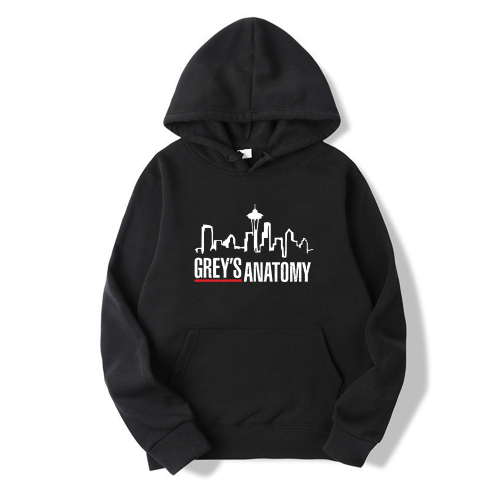 Grey's Anatomy Hoodie Grey Sloan Memorial Hospital Hoodies Women Long Sleeve Pullovers Casual Tops Tv Show Inspired Sweatshirt