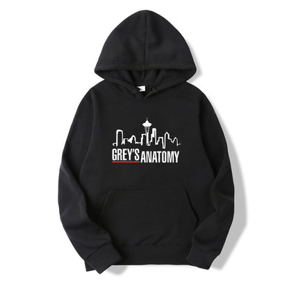 Grey's Anatomy Hoodie Grey Sloan Memorial Hospital Hoodies Women Long Sleeve Pullovers Casual Tops Tv Show Inspired Sweatshirt