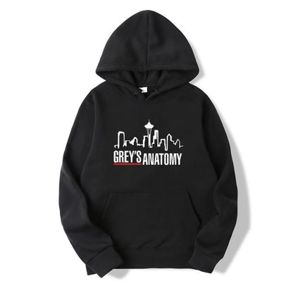 Grey's Anatomy Hoodie Grey Sloan Memorial Hospital Hoodies Women Long Sleeve Pullovers Casual Tops Tv Show Inspired Sweatshirt