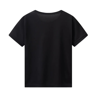4-piece Children's Spring And Summer New Item 4Y-12Y Multi Size Brother Outfit Short Sleeved Fashionable Mixed Color Boy's T-shi