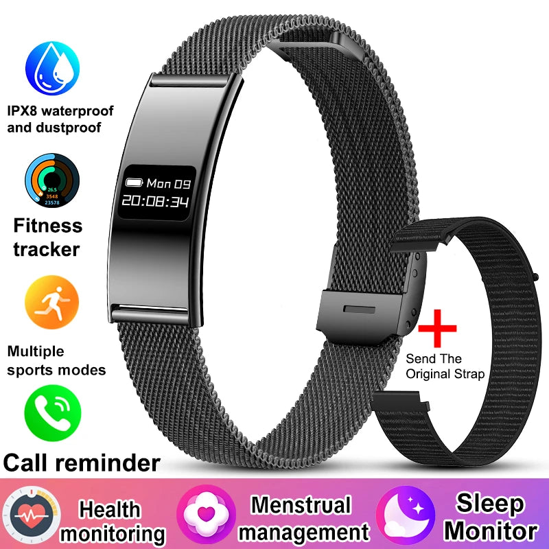 New Men Sports Smart Bracelet Heart Rate Fitness Tracker IPX8 Waterproof Smart Band Pedometer Call Reminder Smartwatches Women