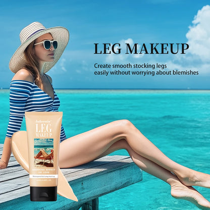 Lakerain Leg Makeup 100ML Long Lasting Moisturizing Waterproof Anti Transfer Concealer Even Skin Tone Body Foundation Leg Makeup