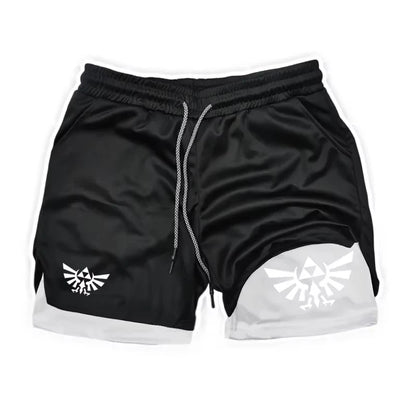 Zelda Themed Men's 5-Inch Workout Shorts | Quick Dry Loose Fit for Basketball, Running & CasualZY0077 Wear