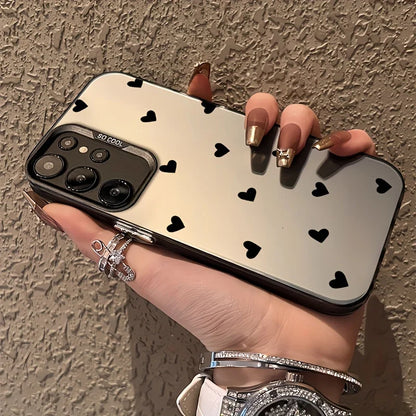 Love Heart Pattern Hard Case For Samsung S26 S25 Ultra S23 FE S22 S24 A57 A55 5G A56 A54 A53 A52S A36 A35 A34 A25 A16 Case Cover