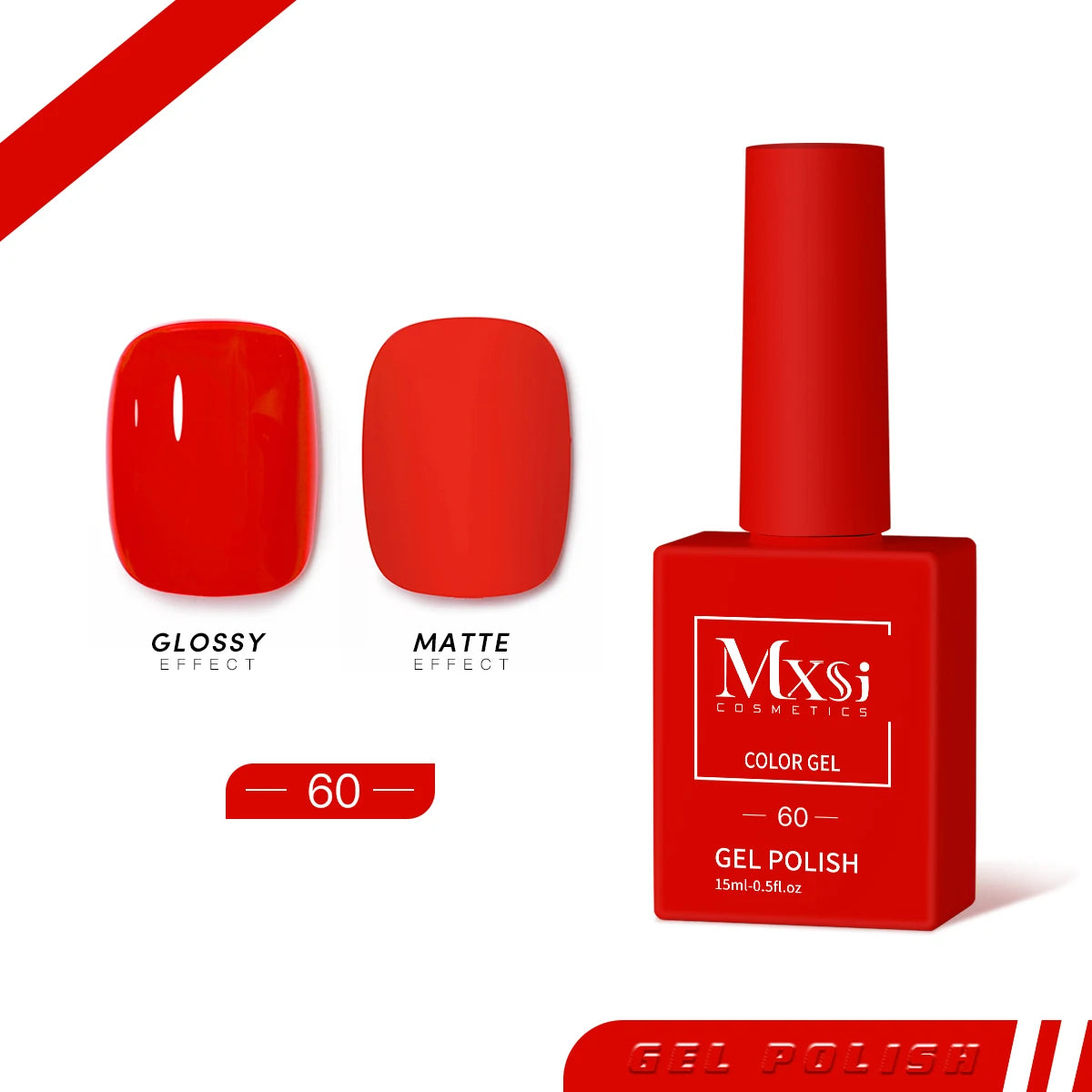 Gel Nail Polish Set - Neon Brown Royal Blue Red Green Pastel Nude Varnish
