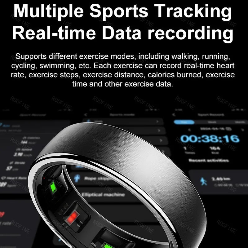 R10 Monitoring Ring For Galaxy Qring Heart Rate Monitor More Precise Stainless Steel Wireless Charger Products 2025 New Couples