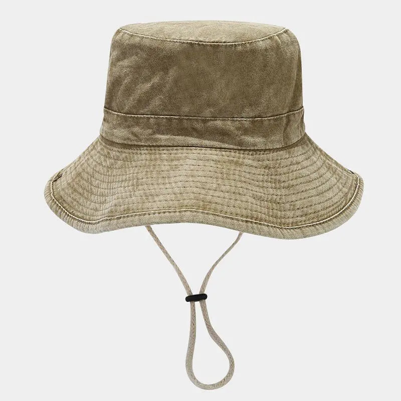 2023 Four Seasons Cotton Solid Bucket Hat Fisherman Hat Outdoor Travel Sun Cap for Men and Women 191