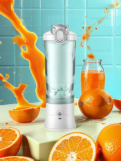 Portable Electric Juicer - USB Rechargeable Mini Blender with Strong Motor