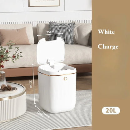 20L Smart Sensor Trash Can - Waterproof Large Capacity Kitchen  Bathroom Bin